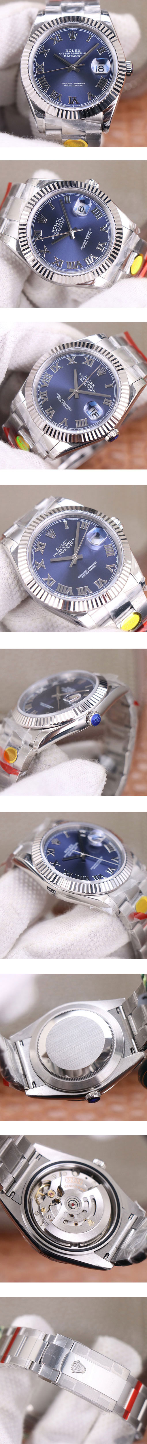 【生産限定品】ロレックスコピー通販 デイトジャスト M126334-0025  ブルー   41mm 